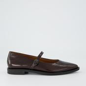 Paul Green Brown Patent Leather Mary Jane image