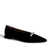 Marian Black Suede Pump