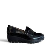 Wonders C-33360 Black Patent Wedge Shoe image