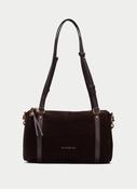 Hispanitas Brown Suede Shoulder Bag - BI264936