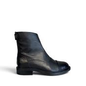 SDC Dahlia Black Leather Ankle Boot image