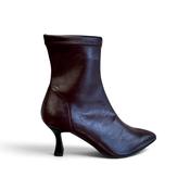 Miss Elastic Burgendy Sock Boot - 78042