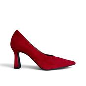 Marian Red Suede Court Shoe