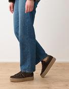 Paul Green Brown Suede Platform Trainer - 5567-001 image