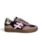 Another Trend Dark Pink Suede Trainer