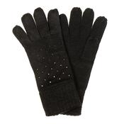 POM Black Crystal Embellished Gloves image