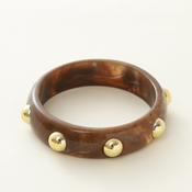 Brown Bangle Gold Studding image