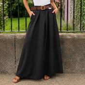 Elasticated One Size Maxi Skirt Belted (2 Colours) image