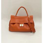 Rust Soft Leatherette Handbag/Crossbody image