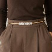 Gold Crystal Elasticated Belt image