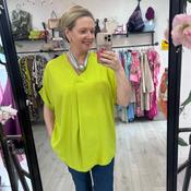 Olivia Lime Green Top (Fits 10-18) image