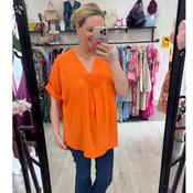 Olivia Orange Top (Fits 10-18) image
