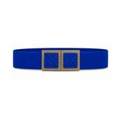 Cobalt Blue &amp; Gold Stretch Belt image