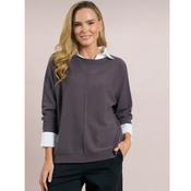 DECK Charcoal Long Sleeve Knit Jumper image