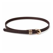 Light Brown Leatherette &amp; Gold Belt