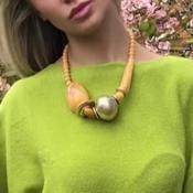Mustard &amp; Gold Statement Necklace