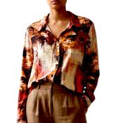 Tamara Multicoloured Shirt Orange/Brown image