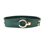 Green &amp; Gold Elasticated Wide Belt