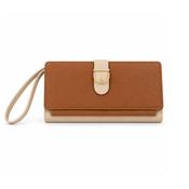 Tan &amp; Beige Wristlet Wallet