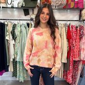 Esme Peach Cream &amp; Beige Jumper