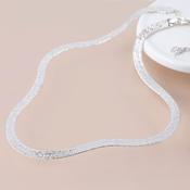 POM Silver Plated Liquid Chain Necklace image