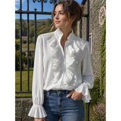 Rosalie White Ruffle Blouse image