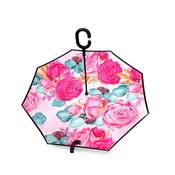 Upside Down Umbrella Floral Pink &amp; Mint