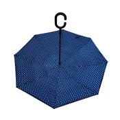 Upside Down Umbrella Blue Daisies