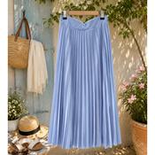 Powder Blue Pleated Skirt One Size image