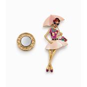 Chic Lady Magnetic Brooch Pink image