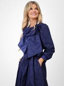 Azara Taffeta Bow Top Navy image