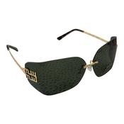 Tortoiseshell &amp; Gold Wraparound Sunglasses image