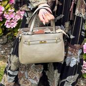 Champagne Gold Luxe Tote &amp; Crossbody Handbag image