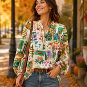 DECK Multicoloured Evil Eye Blouse image