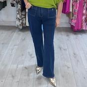 Jessie Dark Denim Blue Straight Leg Jeans Pocket Front image
