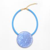 Blue Resin Circle Statement Necklace image
