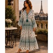 Bohemian Maxi Dress Green (PRE-ORDER) image