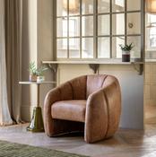 Atella Tub Chair Tan Leather image