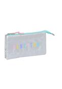 Benetton Silver Triple Pencil Case