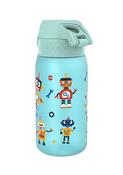 ION8 Recyclon Blue Robots Water Bottle Leak Proof 350ml (12oz) BPA Free Z2 image