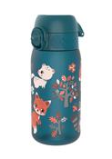 ION8 Recyclon Forest Animals Teal Water Bottle Leak Proof 350ml (12oz) BPA Free Z2 image