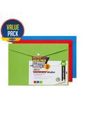 Pkt.3 A4 Extra Capacity Document Wallet S-1