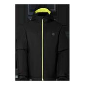 Kids' Piste Ski Jacket - Black/ Wild Lime image