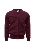 The Georgian Montessori Primary Crested Wine Cardigan