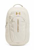 UA Hustle 6.0 Pro Backpack Summit White Metalic Gold image