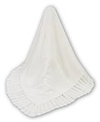 Sarah Louise Ivory Christening Shawl 000006