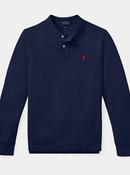 Ralph Lauren Boys cotton mesh long sleeve polo