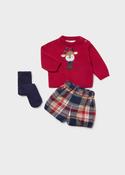 Mayoral Boys Red 3piece shorts set 2265 image