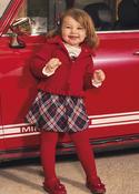 Mayoral girls plaid skirt set 2953