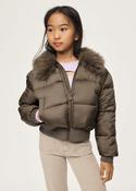 Mayoral Puffer Jacket with faux fur collar 7440 image